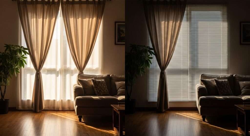 Comparison of curtains and blinds for Dubai interiors