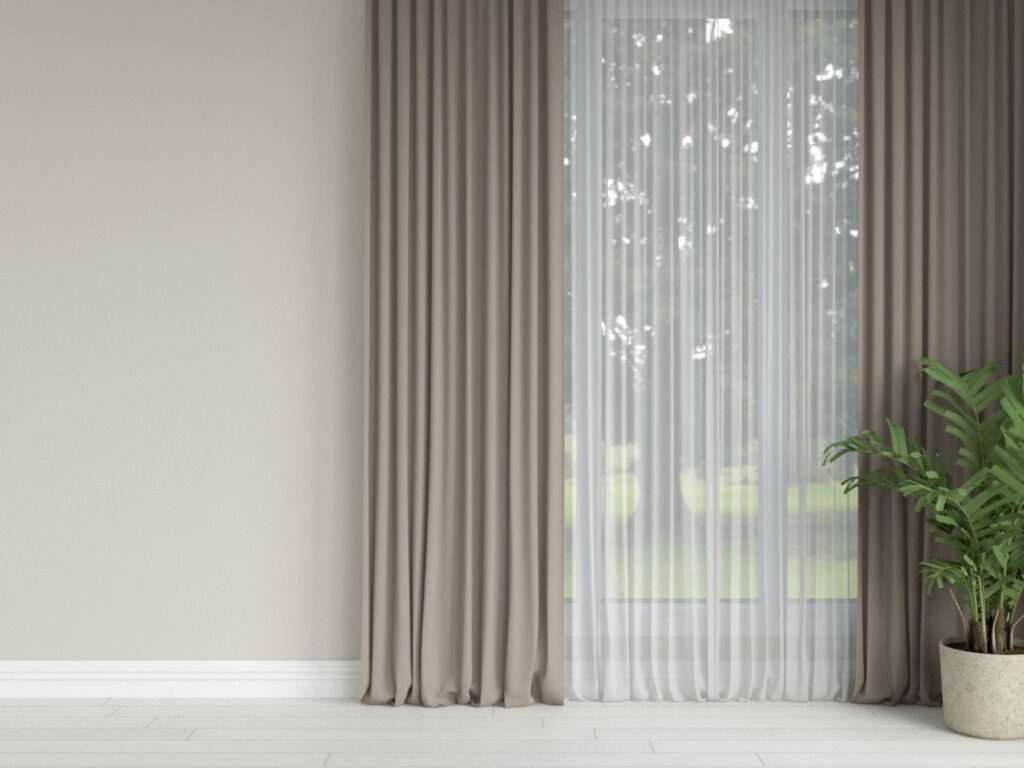Curtains With Grey Wall